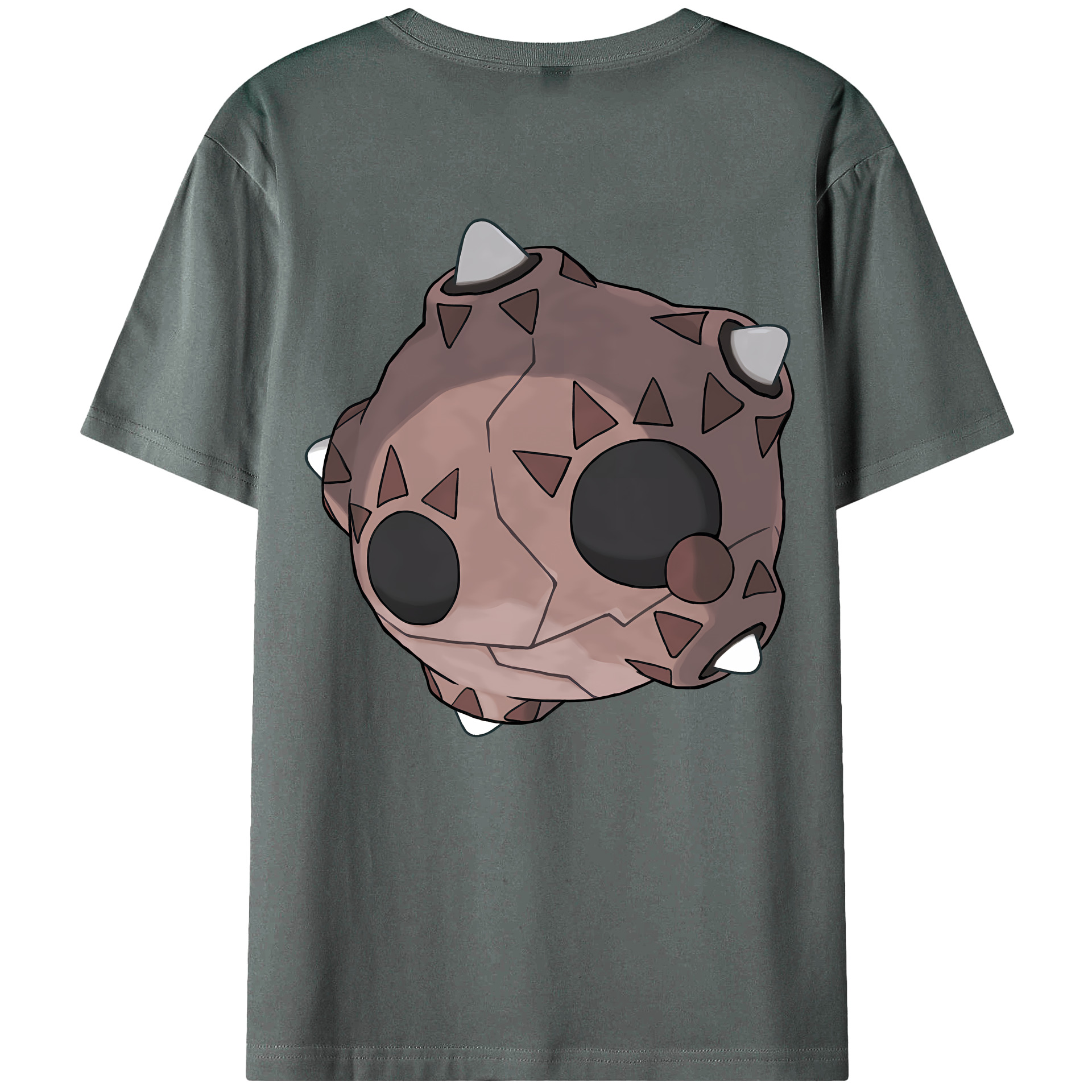 （画像用） ポケットモンスター Pokémon 綿100％ メンズ半袖Tシャツ（バックプリント） 通気性